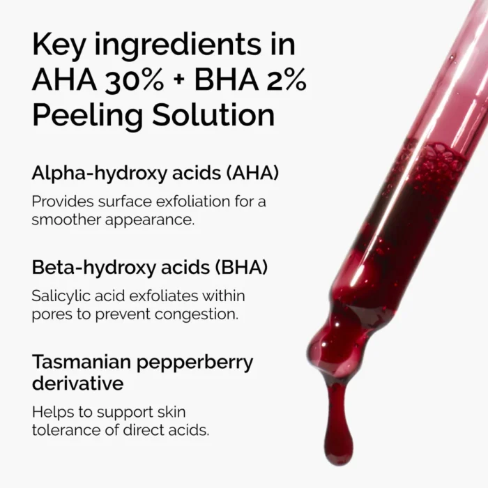 The Ordinary AHA 30% + BHA 2% Peeling Solution Serum (30mL) - Image 3