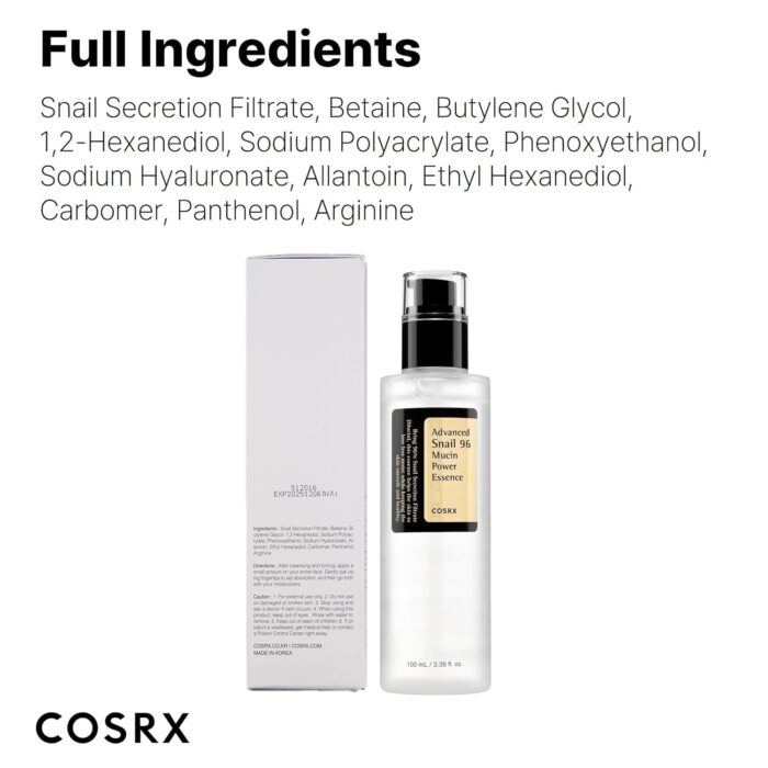 COSRX Advanced Snail 96 Mucin Power Essence (100mL) - Image 7