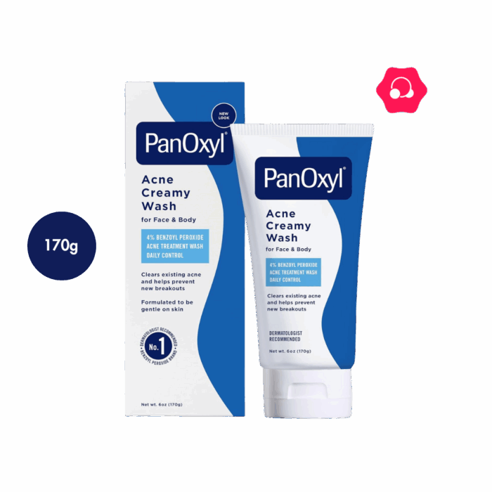 PanOxyl Acne Creamy Wash Benzoyl Peroxide 4% Daily Control
