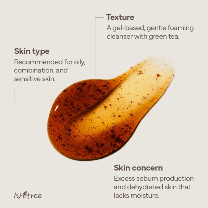 ISNTREE Green Tea Fresh Cleanser (120mL) - Image 4