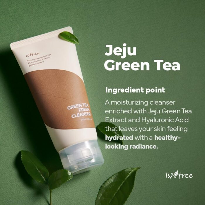ISNTREE Green Tea Fresh Cleanser (120mL) - Image 3