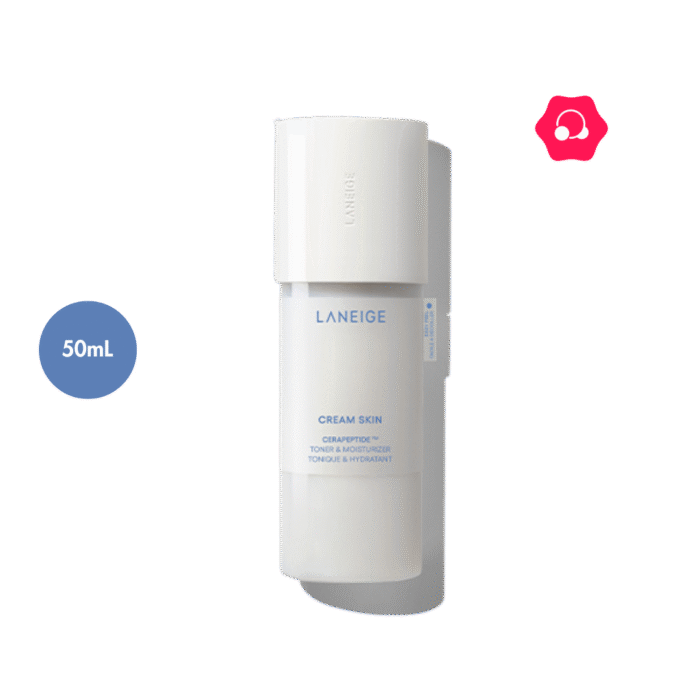 LANEIGE Cream Skin Cerapeptide Refiner Toner & Moisturizer Travel Size (50mL)