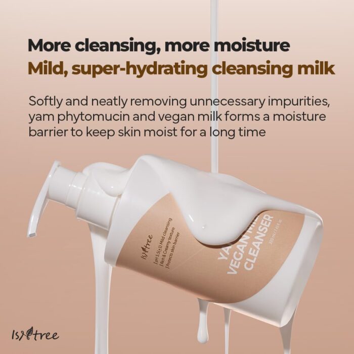 ISNTREE Yam Root Vegan Milk Cleanser (220mL) - Image 4