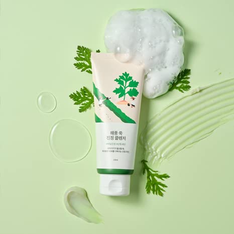 31k3uzhRVbL Round Lab Mugwort Calming Cleanser (150mL) - Image 3