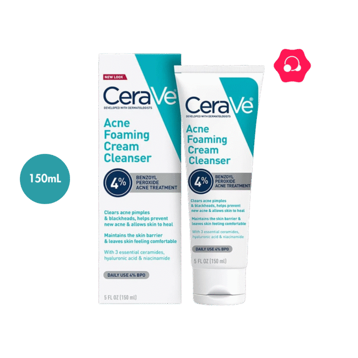 CeraVe Acne Foaming Cream Cleanser