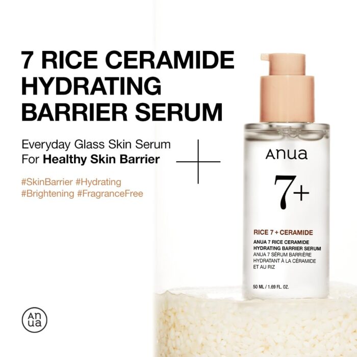Anua 7 Rice Ceramide Hydrating Barrier Serum (50mL) - Image 2