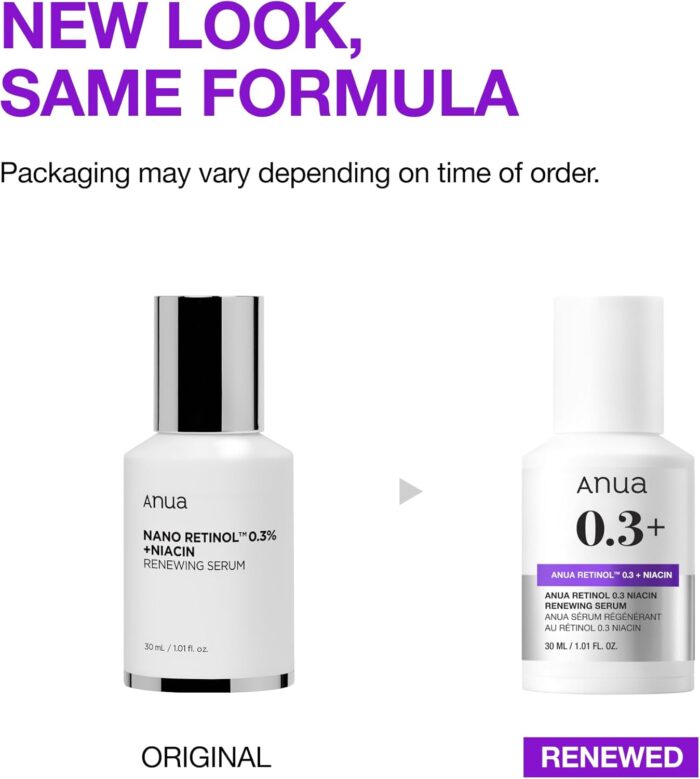 Anua Nano Retinol 0.3% + Niacin Renewing Serum (30mL) - Image 2