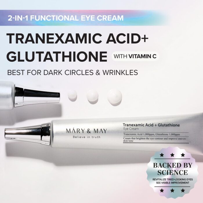 Mary & May Tranexamic Acid + Glutathione Eye Cream Miniature (12g) - Image 3