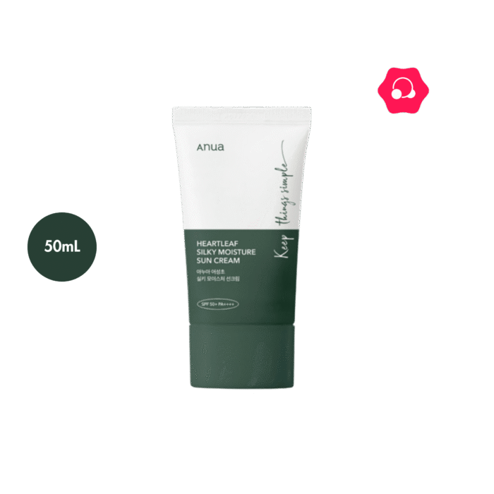 Anua Heartleaf Silky Moisture Sun Cream SPF50+ PA++++ (50mL)