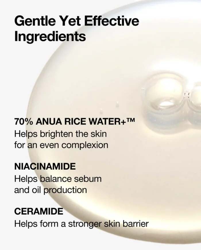 Anua Rice 70 Glow Milky Toner (250mL) - Image 4