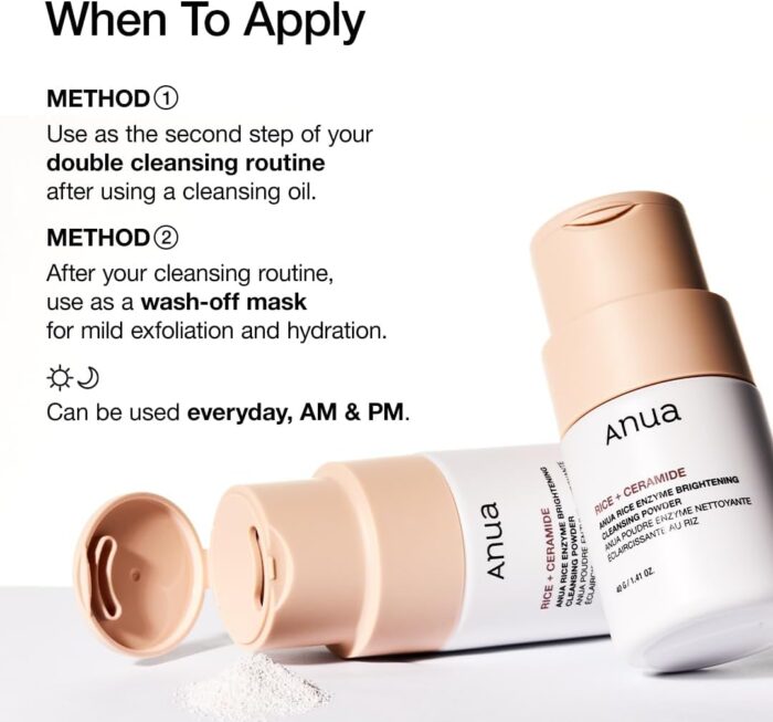 Anua Rice Enzyme Brightening Cleansing Powder (40g) - Image 7