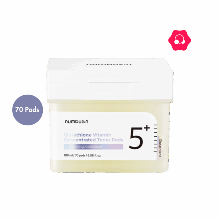 numbuzin No. 5+ Glutathione Vitamin Niacinamide Concentrated Pad