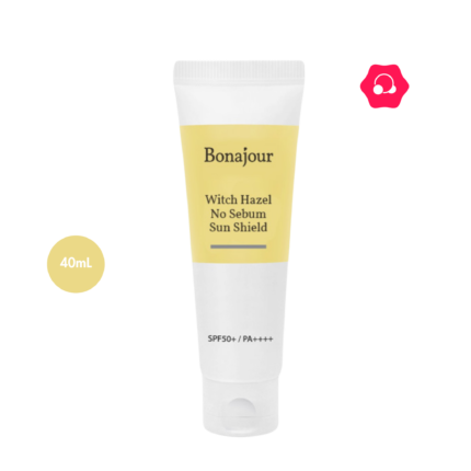 Bonajour Witch Hazel No Sebum Sun Shield Physical Sunblock SPF50+ PA++++ (40mL)