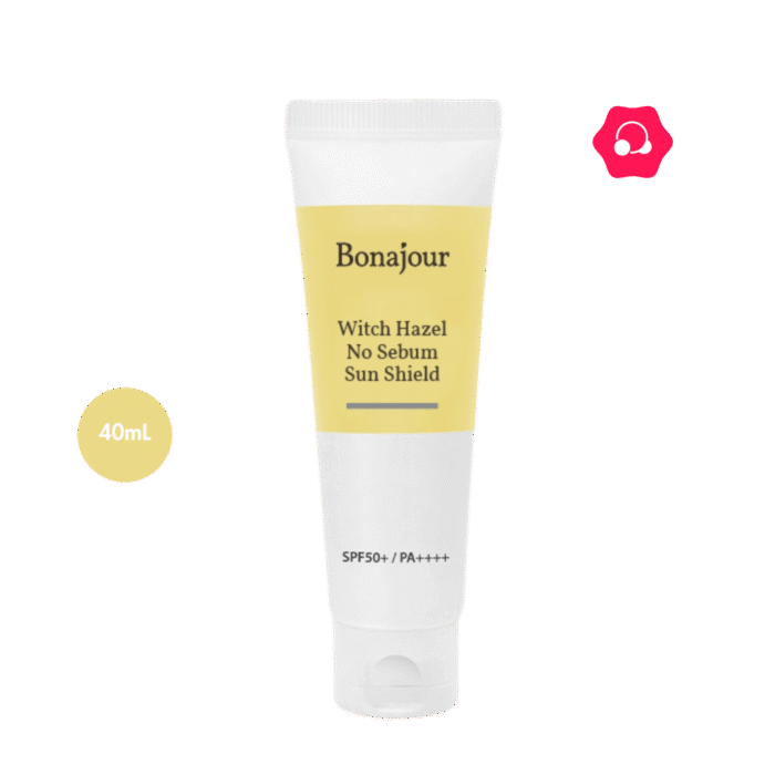 Bonajour Witch Hazel No Sebum Sun Shield Physical Sunblock SPF50+ PA++++ (40mL)