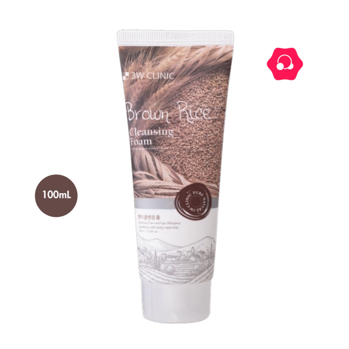 3W CLINIC Brown Rice Cleansing Foam