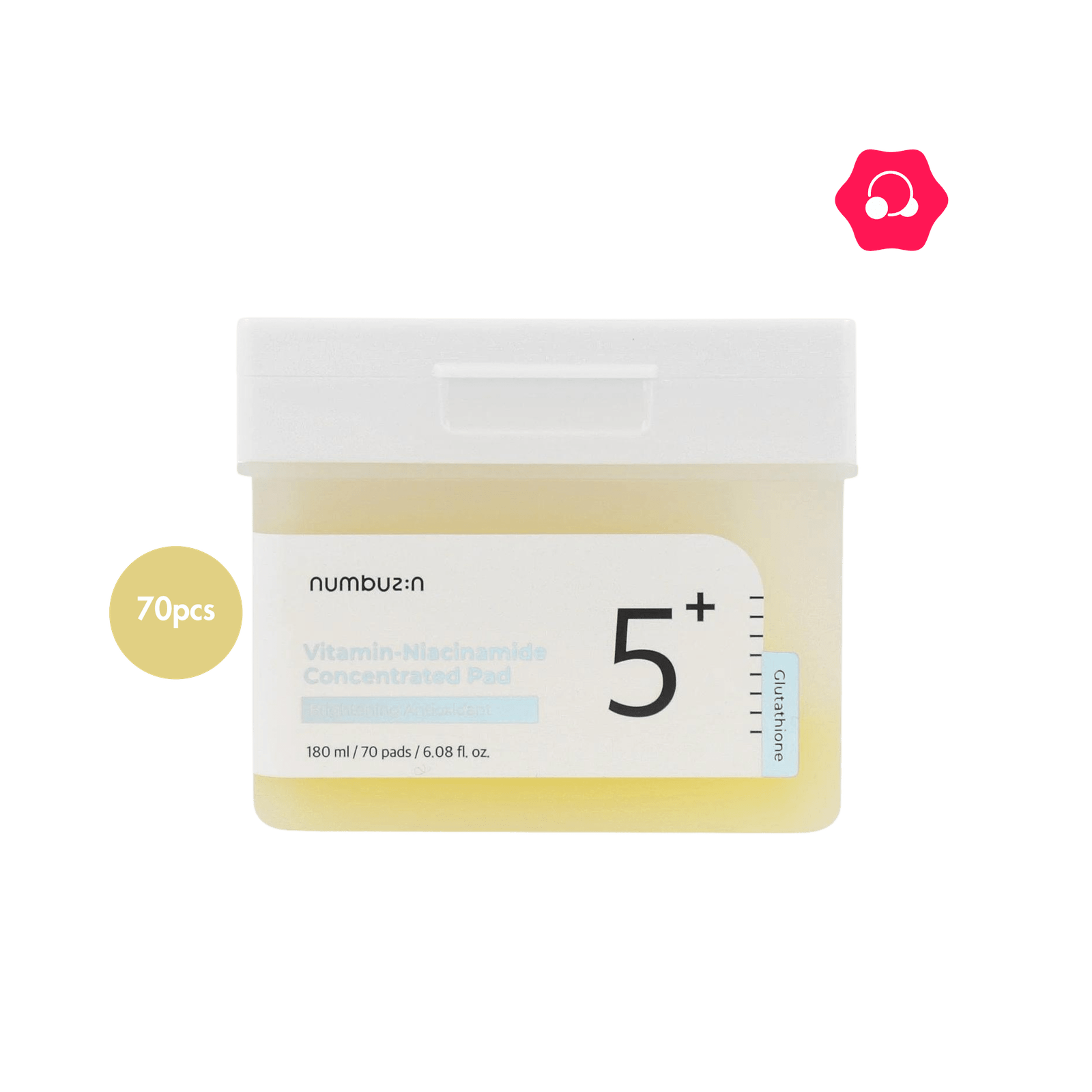 numbuzin No.5+ Vitamin-Niacinamide Concentrated Pad (70pcs)