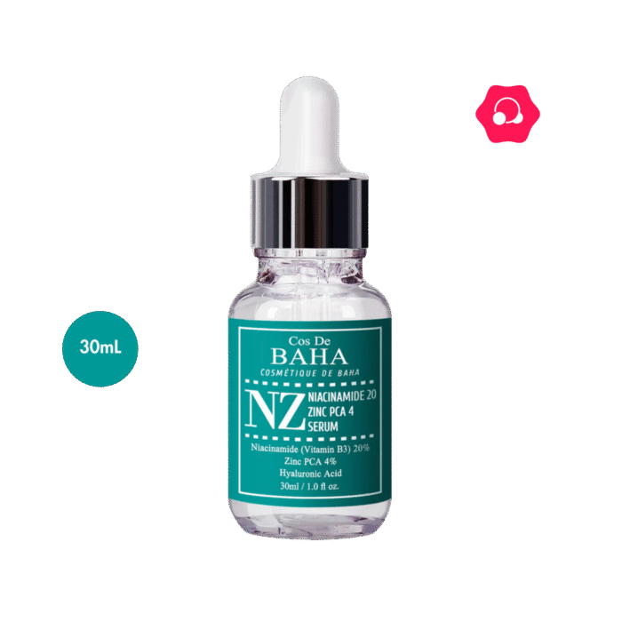 Cos De BAHA NZ Niacinamide 20 Zinc PCA 4 Serum