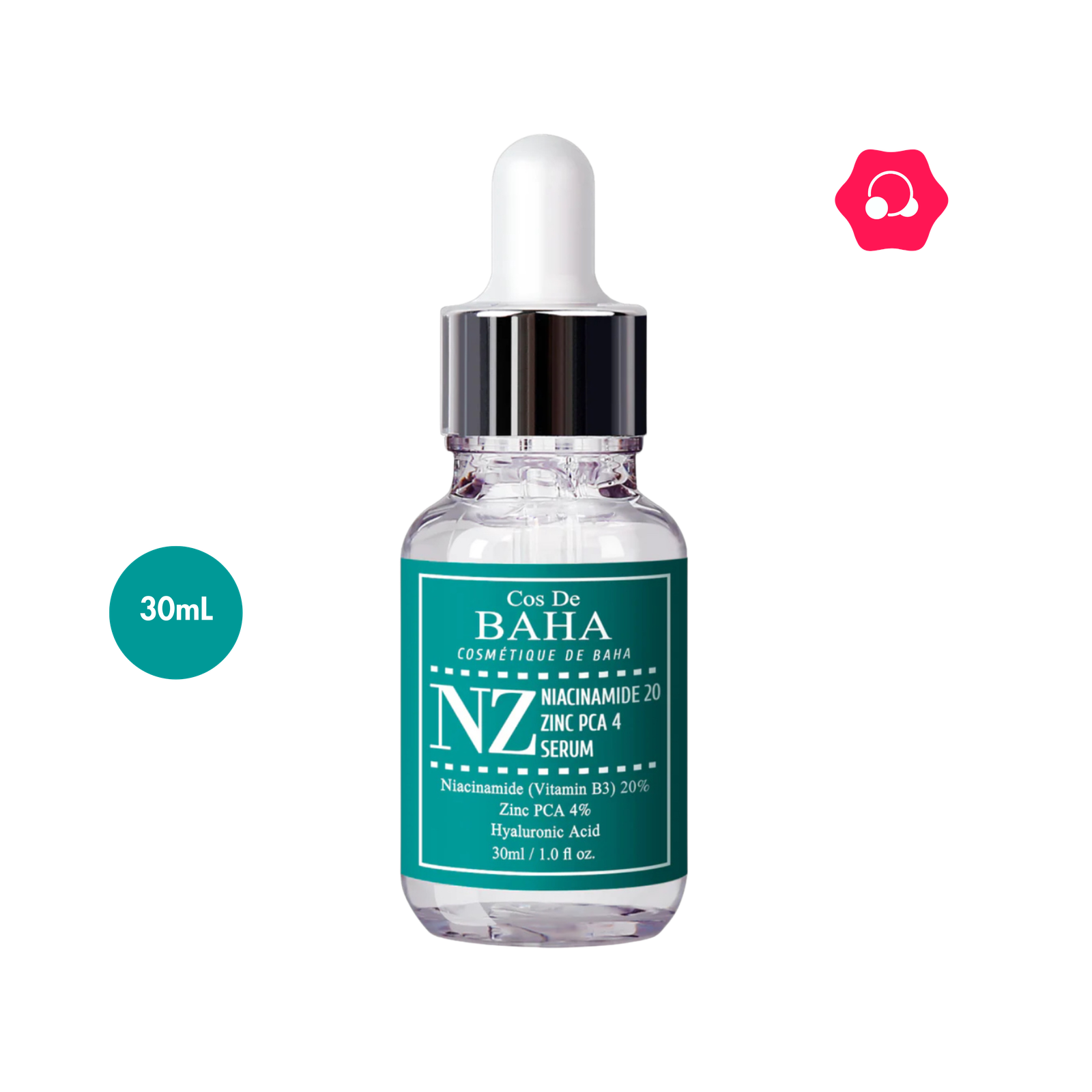 Cos De BAHA NZ Niacinamide 20 Zinc PCA 4 Serum