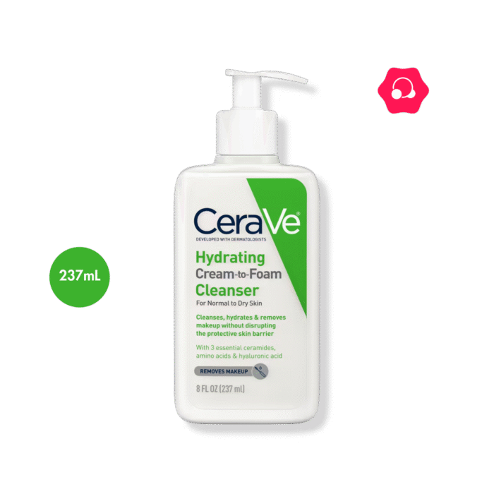 CeraVe Hydrating Cream-to-Foam Cleanser