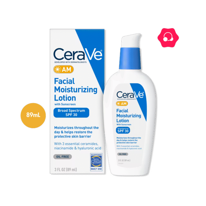 CeraVe AM Facial Moisturizing Lotion with Sunscreen SPF 30+ PA++++