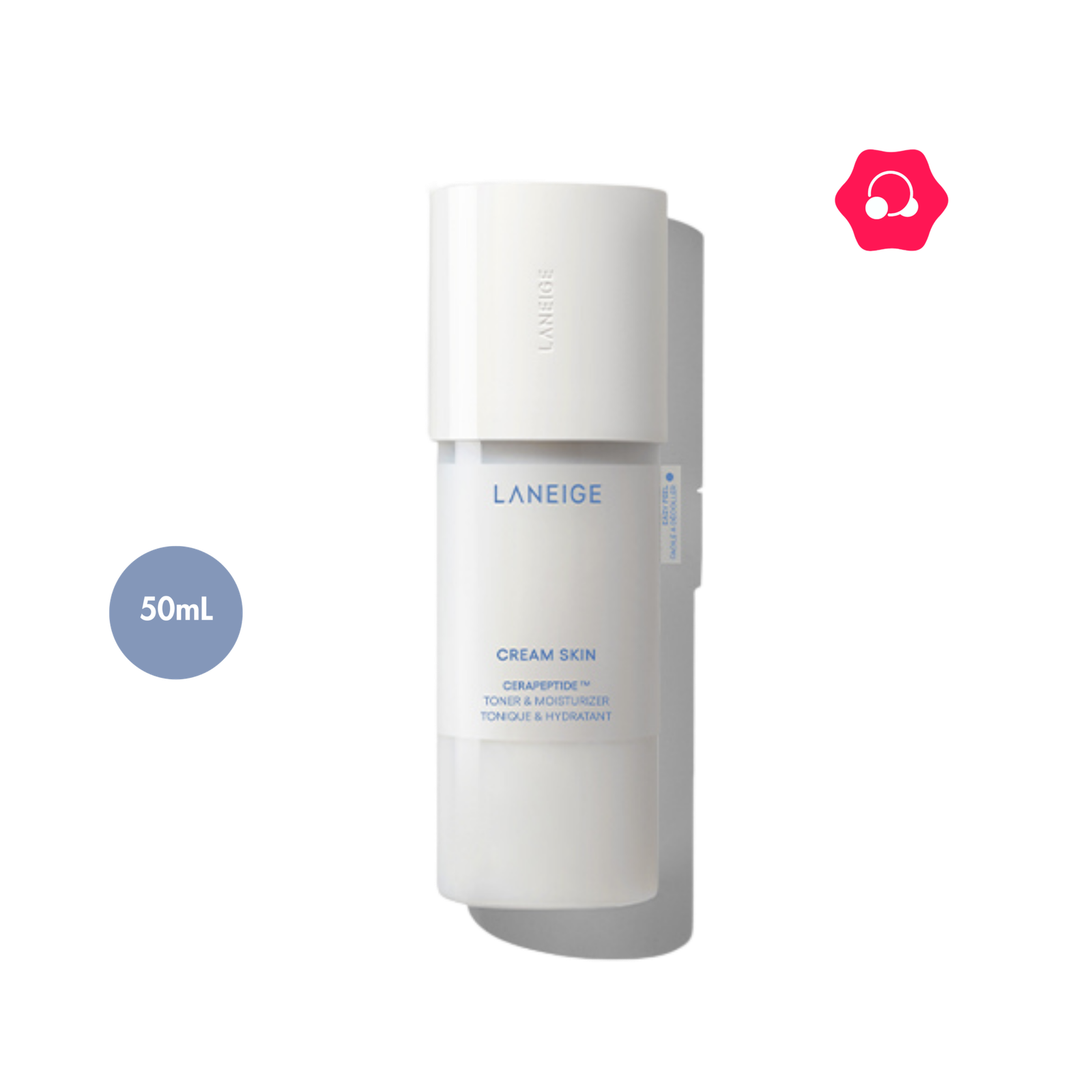 LANEIGE Cream Skin Cerapeptide Refiner Toner & Moisturizer Travel Size (50mL)