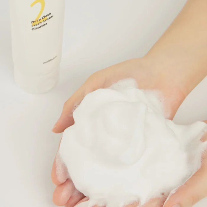 numbuzin No. 2 Deep Clean Fresh Cream Cleanser (120mL) - Image 4