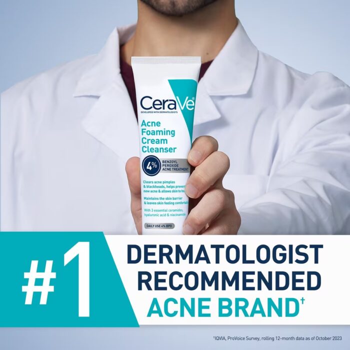 CeraVe Acne Foaming Cream Cleanser (150mL) - Image 6