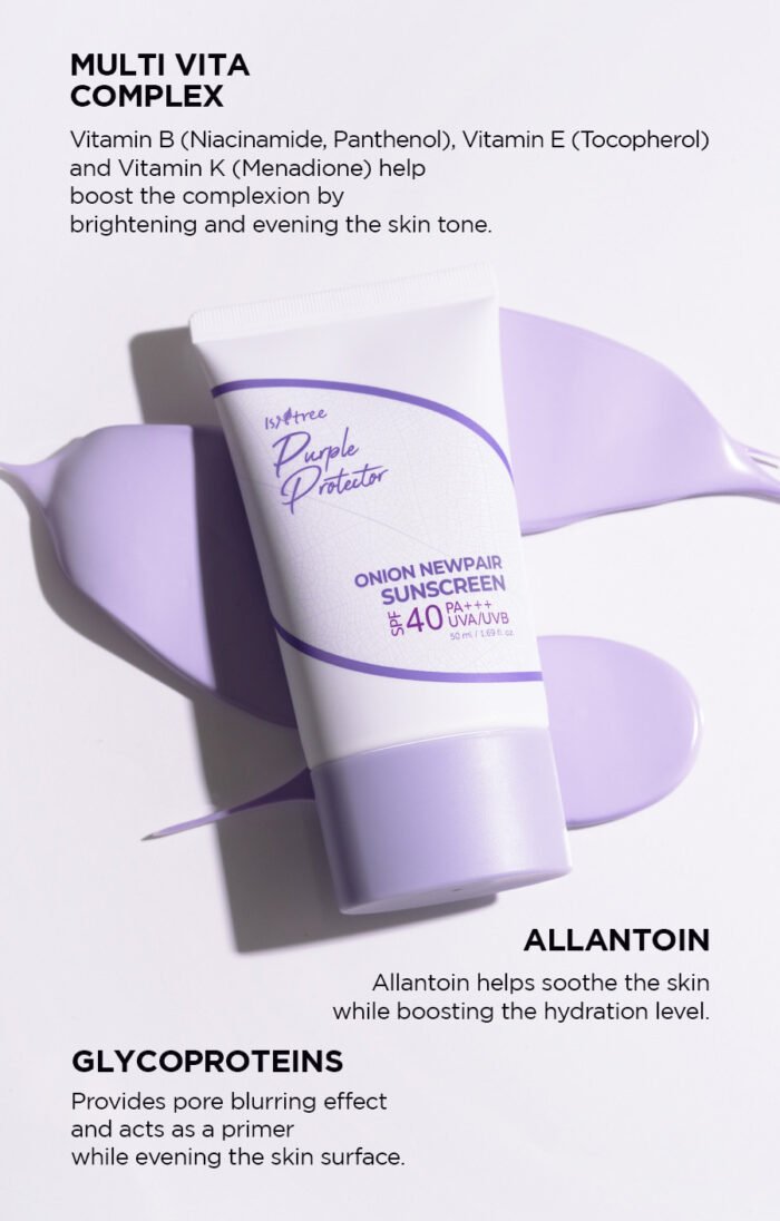ISNTREE Onion Newpair Sunscreen SPF40+ PA++++ (50mL) - Image 5