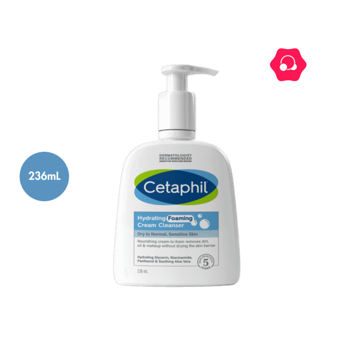 Cetaphil Hydrating Foaming Cream Cleanser