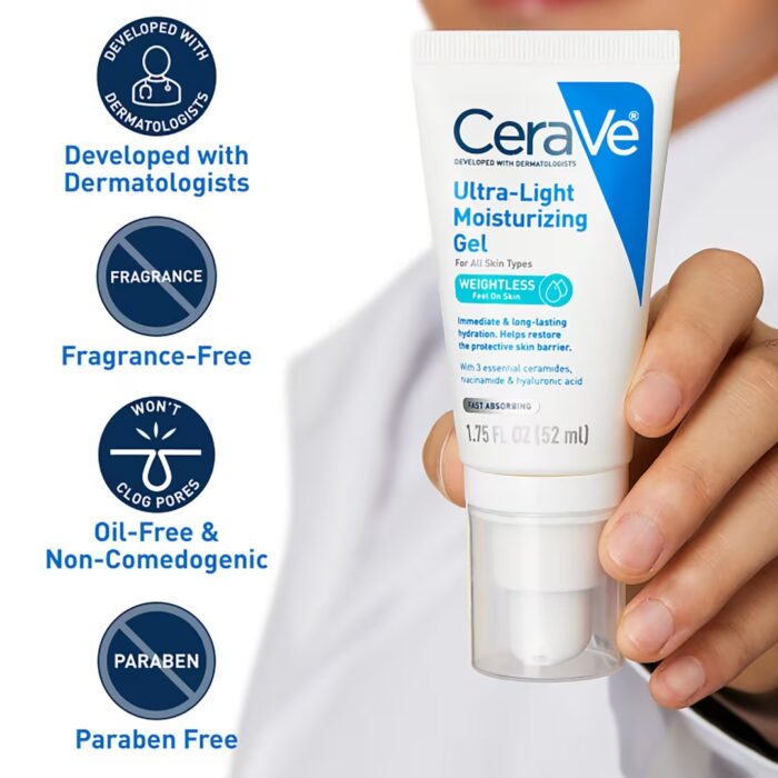 CeraVe Ultra-Light Moisturizing Gel (52mL) - Image 6