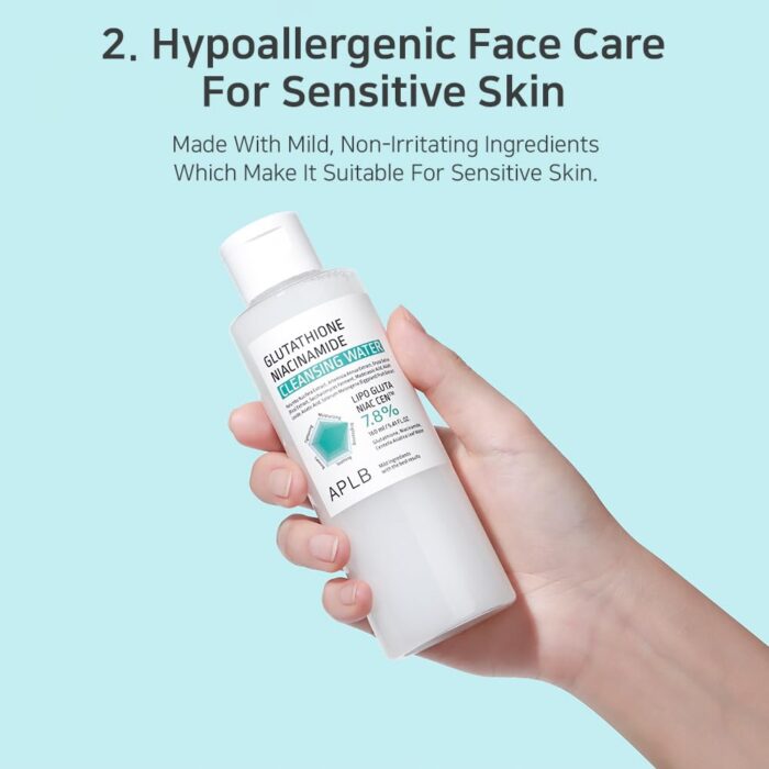 APLB Glutathione Niacinamide Cleansing Water (160mL) - Image 8