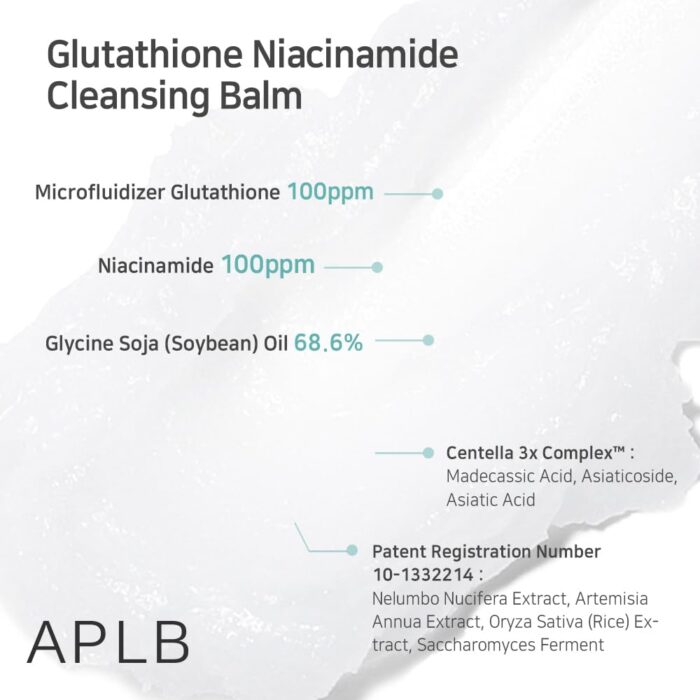 APLB Glutathione Niacinamide Cleansing Balm (80mL) - Image 4