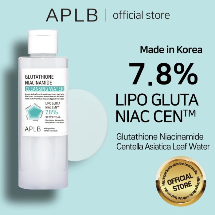 APLB Glutathione Niacinamide Cleansing Water (160mL) - Image 2