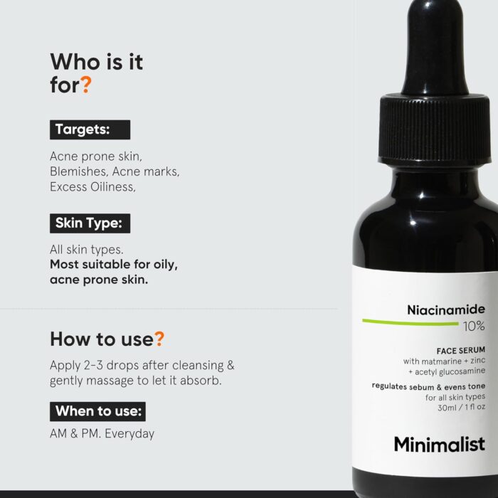 Minimalist Niacinamide 10% Face Serum (30mL) - Image 3