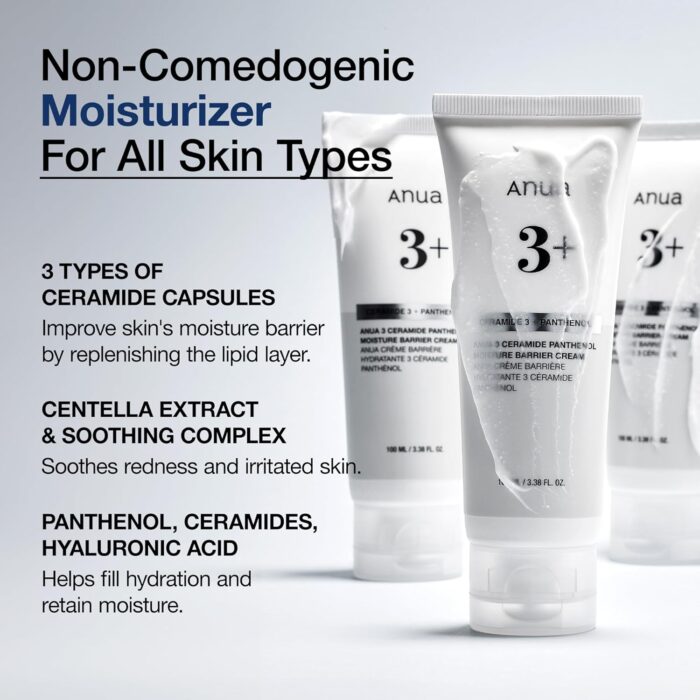 Anua 3 Ceramide Panthenol Moisture Barrier Cream (100mL) - Image 3