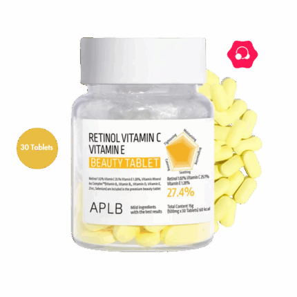 APLB Retinol Vitamin C Vitamin E Beauty Tablet 500mg