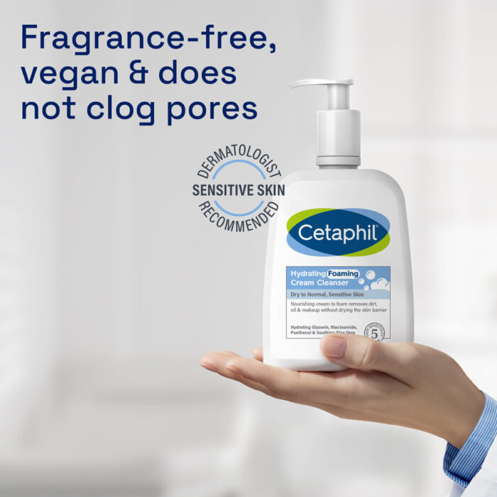 Cetaphil Hydrating Foaming Cream Cleanser (236mL) - Image 5