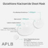 APLB Glutathione Niacinamide Sheet Mask (1 Mask) - Image 3