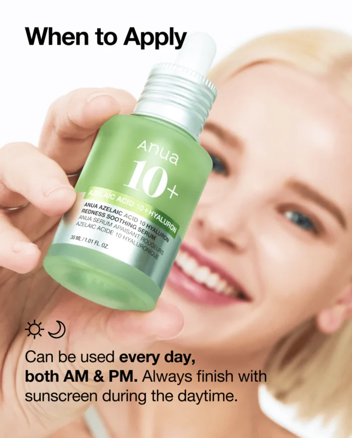 Anua Azelaic Acid 10 Hyaluron Redness Soothing Serum (30mL) - Image 7