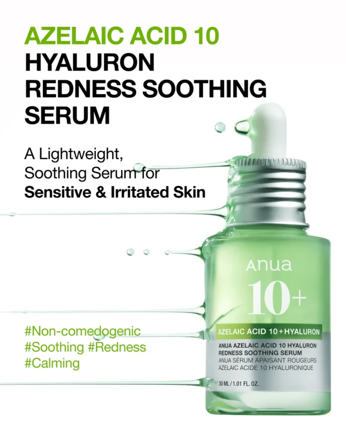 Anua Azelaic Acid 10 Hyaluron Redness Soothing Serum (30mL) - Image 2