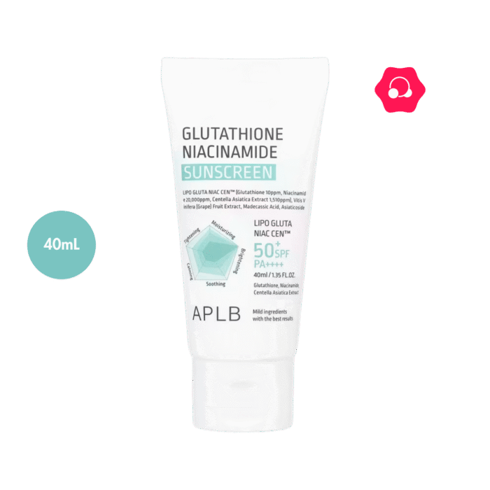 APLB Glutathione Niacinamide Sunscreen SPF50+ PA++++