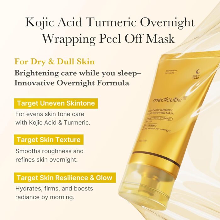 medicube Kojic Acid Turmeric Night Wrapping Mask (75mL) - Image 3