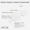 APLB Retinol Vitamin C Vitamin E Sheet Mask (1 Mask) - Image 2