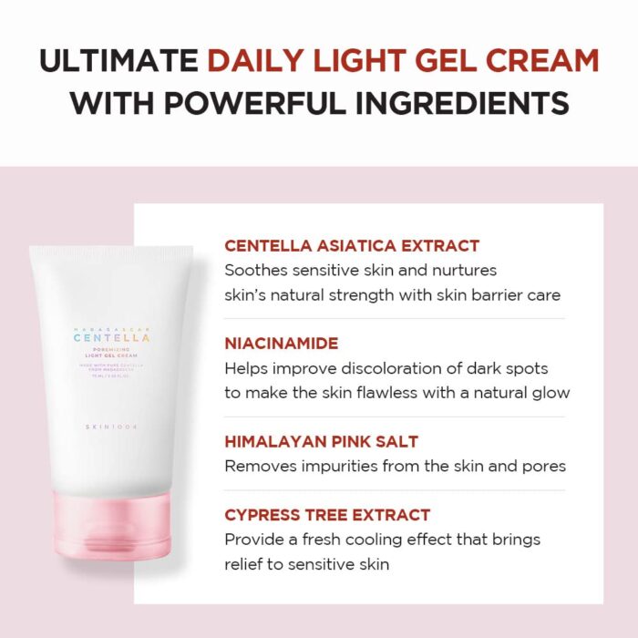 SKIN1004 Madagascar Centella Poremizing Light Gel Cream (75mL) - Image 5