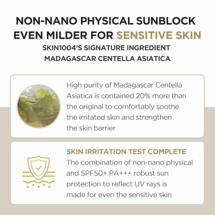 SKIN1004 Madagascar Centella Air-Fit Suncream Plus SPF 50+ PA++++ (50mL) - Image 3