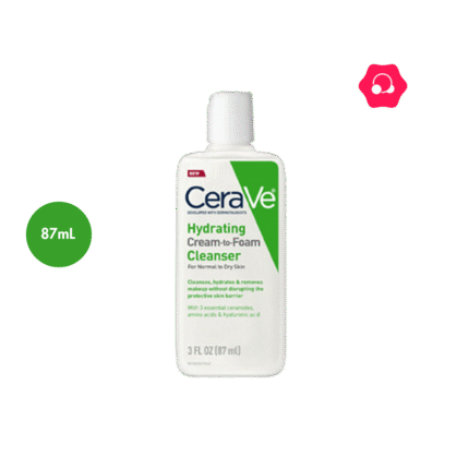 CeraVe Hydrating Cream-to-Foam Cleanser Miniature