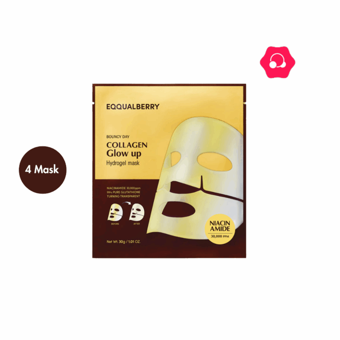 EQQUALBERRY Collagen Glow Up Hydrogel Mask