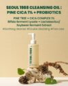 K-SECRET Seoul 1988 Cleansing Oil : Pine Cica 1% + Probiotics (200mL) - Image 2
