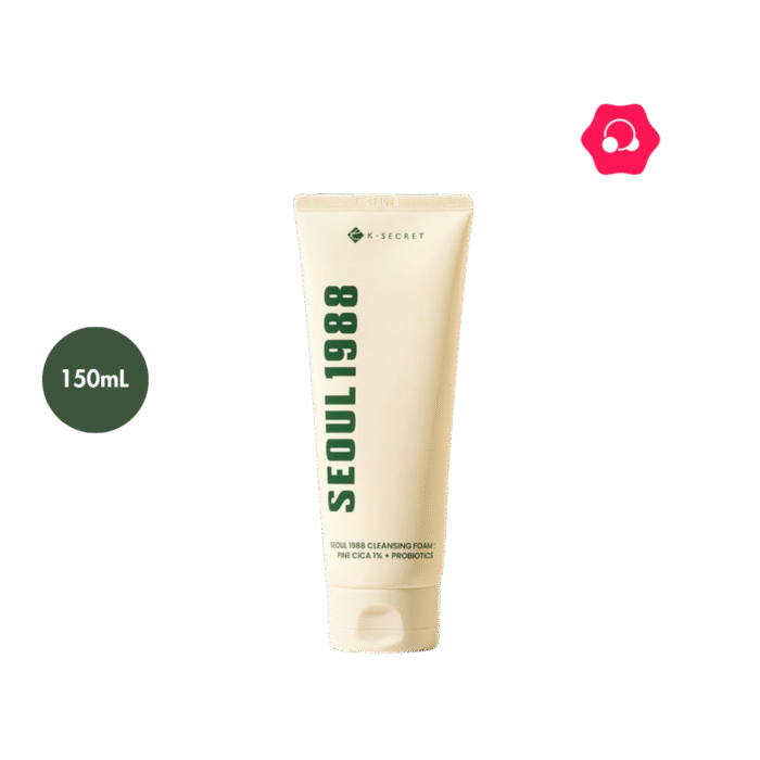 K-SECRET Seoul 1988 Cleansing Foam : Pine Cica 1% + Probiotics