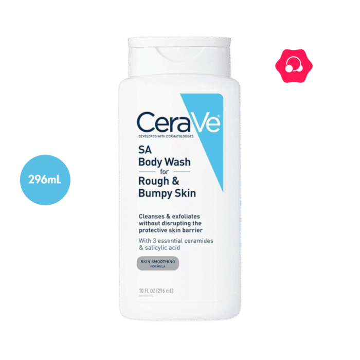 CeraVe SA Body Wash for Rough & Bumpy Skin (296mL) - Image 1